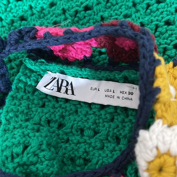 NWOT. Zara Limited Edition Crochet Mini Dress - Picture 11 of 14